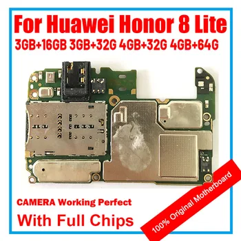 Высококачественная печатная плата для материнской платы HUAWEI Honor 8 Lite, разблокирована для основной платы HUAWEI Honor 8 Lite Logic