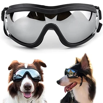 Солнцезащитные очки для собак, очки с защитой от солнца, ветрозащитные, водонепроницаемые, пылезащитные, для домашних животных, для вождения мотоцикла, для плавания, для собак.