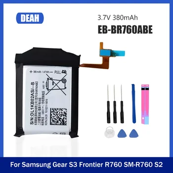 3,7 В 380 мАч EB-BR760ABE Аккумуляторная Батарея Для Samsung Gear S2 S3 3G Classic SM-R760 SM-R770 SM-R765 R760 Литий-ионные Элементы