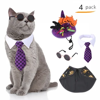 Костюм для домашних животных на Хэллоуин, костюм для переодевания кошки, Забавные праздничные предметы для собаки