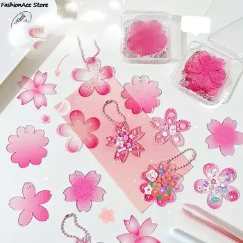 Вишневый цвет Постепенный DIY Flash Pink Креативный самодельный маленький диск Портативный брелок-подвеска Маленький кулон