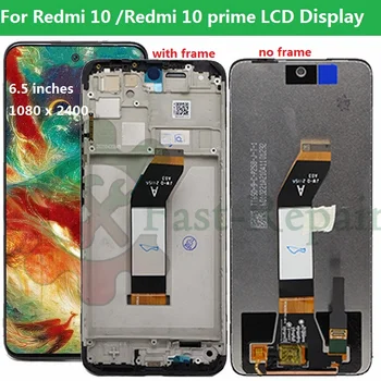 Оригинальный Для Xiaomi Redmi 10 ЖК-дисплей С Сенсорной панелью, Дигитайзер Экрана В Сборе Pantalla Для Redmi 10 Prime 21061119AG, ЖК-рамка