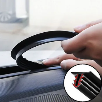 новый продукт Автомобильный уплотнитель Резиновый 1,6 м Звуконепроницаемый герметик для авто зазор между стеклом приборной панели Автомобиля Уплотнитель лобового стекла