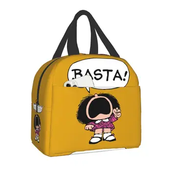 Mafalda Basta Термоизолированная сумка для ланча Quino Manga, Переносная сумка для ланча для женщин, детей, кемпинга, путешествий, Сумка для хранения продуктов