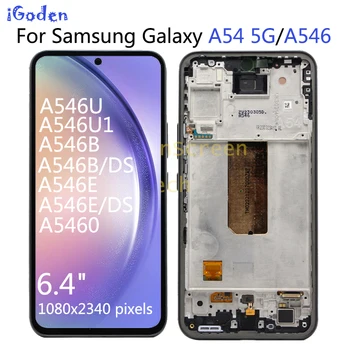 Оригинальный Super AMOLED Для Samsung Galaxy A54 5G A546B ЖК-дисплей С Сенсорным Экраном и Цифровым Преобразователем В Сборе Для Samsung A546E A546U LCD