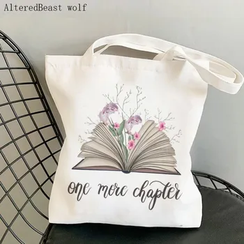 Женская сумка для покупок, художественная сумка для старой книги, бумажный свиток, холщовая сумка для покупок в стиле харадзюку, женская сумка-тоут на плечо, женская сумка