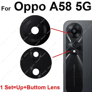 Для OPPO A58 A58X Задняя основная камера стеклянный объектив Задняя камера стеклянный объектив Запасные части