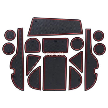 Коврик для дверного паза для Toyota RAV4 2013-2018 Подушка для паза ворот, резиновый подстаканник для двери автомобиля, коврики, противоскользящее положение ковров