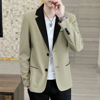 2023 Новый модный блейзер в тренде, красивый деловой костюм высокого класса, приталенный корейский вариант однотонного пальто leisure boutique west