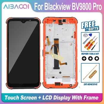 AiBaoQi Новый 6,3-Дюймовый Сенсорный Экран + ЖК-дисплей 2340x1080 + Замена Рамки В сборе Для Blackview BV9800 BV9800 Pro Android 9,0