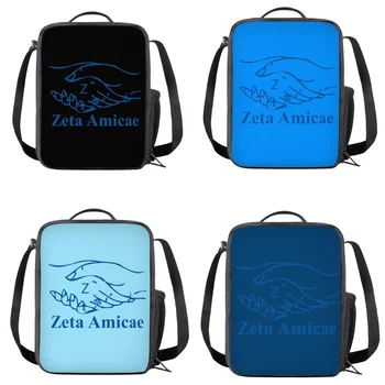 Ланч-боксы с рисунком Zeta Amicae, Портативная персонализированная сумка для ланча для детей и девочек, Термоизолированные принадлежности для пикника.