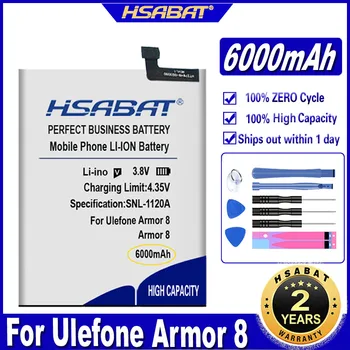 Аккумулятор HSABAT Armor 8 6000 мАч для Ulefone Armor 8 6,1 дюймовых батарей
