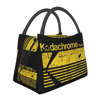 Фотография Kodak Kodachrome Термоизолированная сумка для ланча Для женщин-фотографов, портативная сумка для ланча для работы, путешествий, коробка для еды