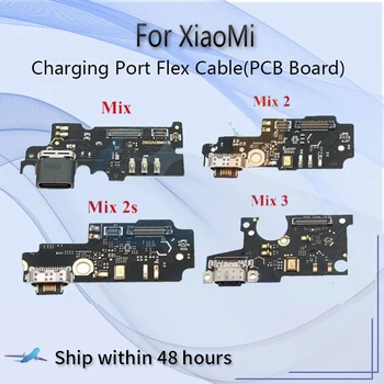 Печатная плата с зарядным портом для Xiaomi MiX MiX 2 MiX 2S MiX 3, порт для зарядки, гибкий кабель, замена ленты с микрофоном USB