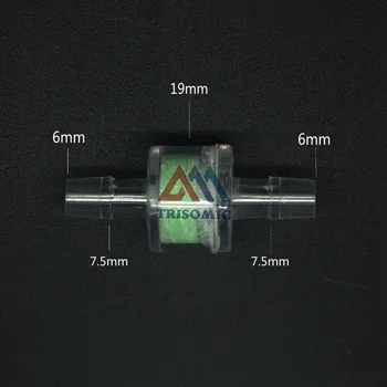 6 мм Прозрачный фильтр Прямой разъем для рыбы/пруда/автомобиля, воды/Воздуха/сифона Материал GPPS