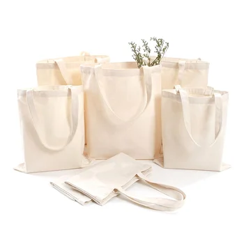 100шт простых многоразовых сумок из натурального холста и хлопка с напечатанным на заказ логотипом для магазина School