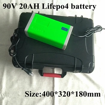 90v 20Ah 28S Lifepo4 Аккумулятор 84V High Rate Cells 20C 40A BMS Golf Cart Crazy Cart Морской Водонепроницаемый Мощный + 3A Зарядное устройство