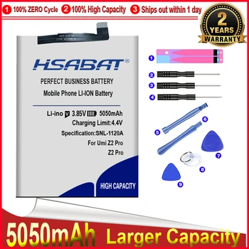 HSABAT 0 Цикл 5050 мАч Z2 Pro Батарея для UMI Umidigi Z2 Pro Высококачественный Сменный Аккумулятор Мобильного Телефона