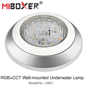 MiBoxer 15 Вт RGB + CCT Настенный Светодиодный Подводный светильник UW01 Smart Android и iOS APP Control 12V AC / DC12-24V DC Pond Light
