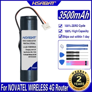 Аккумулятор HSABAT 3500 мАч для беспроводного 4G-маршрутизатора NOVATEL SA 2100 Tasman T1114 40115130-001 Hotspot Batteries