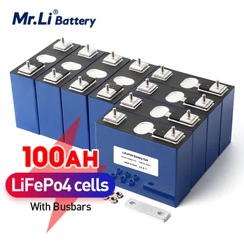 Mr.Li Lifepo4 Аккумуляторные Элементы 3.2 V 100Ah Аккумуляторная Батарея Литий Железный DIY 12V 24V 48V 100Ah Для Электромобиля RV Солнечной Энергии