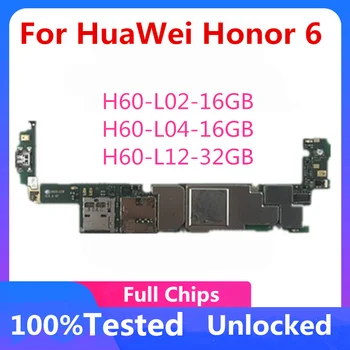 16 ГБ 32 ГБ для материнской платы HuaWei Honor 6, Оригинальная логическая плата разблокировки для HuaWei Honor 6 с полноценными чипами и системой Android