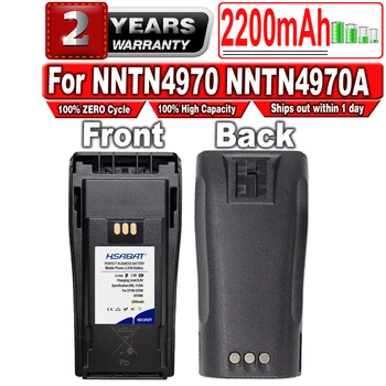 HSABAT 2200 мАч NNTN4970 NNTN4970A Аккумулятор для Motorola Walkie Talkie GP3688 GP3188 3988 Xir P3688