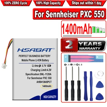 Аккумулятор HSABAT 1400mAh AHB413645PCT Беспроводная гарнитура для Sennheiser PXC 550