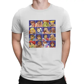 Футболка Street Fighter Select Character с графическим рисунком Мужские топы Винтажная летняя одежда в готическом стиле футболка Harajuku