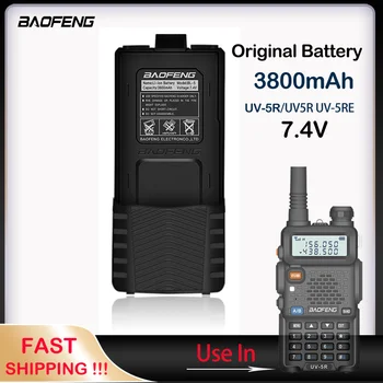 Baofeng Radio UV-5R Аккумулятор 3800 мАч 1800 мАч Аккумулятор Для baofeng UV 5R UV5RE UV5RA Аккумулятор Для Портативной Рации Аксессуары