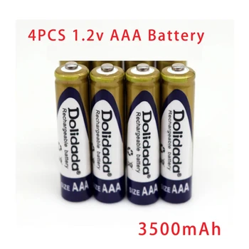 Аккумуляторная батарея Dolidada 1.2В Aaa 3500 мАч Oplaadbare Ni-Mh 1 2 В Aa Batterij Для Cd/Mp3-плееров, микрофонов, микрофонов AfstanDsbedieningen