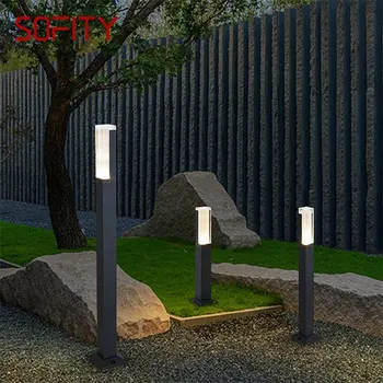 Уличный светодиодный светильник для газона SOFITY, алюминиевый Водонепроницаемый садовый светильник, креативный декоративный светильник для дуплексного парка виллы