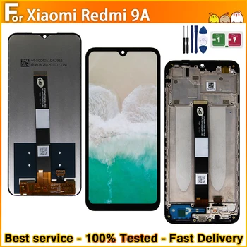 Для Xiaomi Redmi 9A ЖК-дисплей с сенсорным экраном, дигитайзер для Redmi 9a Замена ЖК-дисплея БЕЗ рамки/С рамкой
