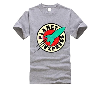 Футболка оверсайз, футболка Planet Express, хлопковый топ с коротким рукавом