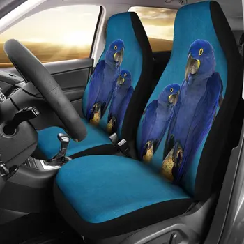 Комплект чехлов для автомобильных сидений с симпатичным гиацинтовым принтом Ара, 2 шт., автомобильные аксессуары, чехол для сиденья