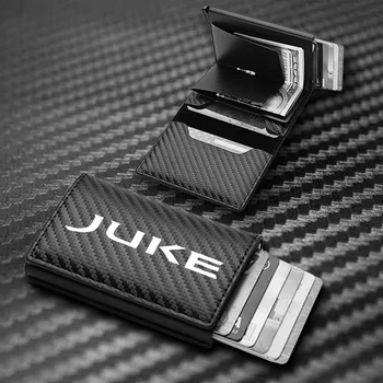 Для Nissan Juke F15 Держатель для карт из углеродного волокна Rfid Держатель для кредитных карт Мужские кошельки Держатель для банковских карт кошельки из искусственной кожи 2023