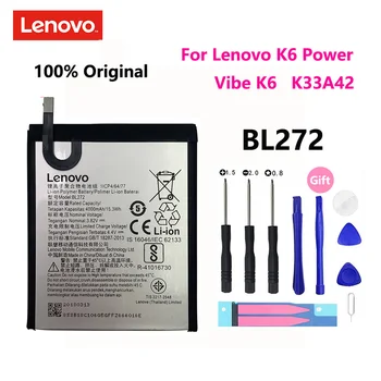 100% Оригинальный настоящий аккумулятор 4000mAh BL272 для Lenovo K6 Power Vibe K6 K33A42 Запасные Батареи для мобильного телефона Bateria