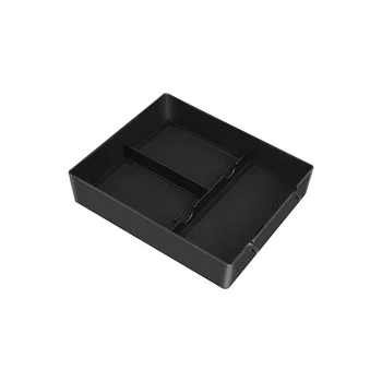 Органайзер на центральной консоли для Rivian R1T R1S 2022 Ящик для хранения подлокотников, лоток для вставок, второстепенные аксессуары для интерьера, черный