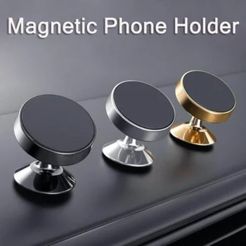 Автомобильный магнитный держатель для телефона, крепление на приборной панели, подставка для телефона GPS для iPhone Samsung Xiaomi, поддержка кронштейна для телефона на сильных магнитах