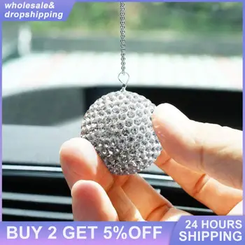 Автомобильное ожерелье с бриллиантами, изысканное, милое, простое в использовании Универсальное зеркало заднего вида, подвеска в салоне автомобиля из нержавеющей стали